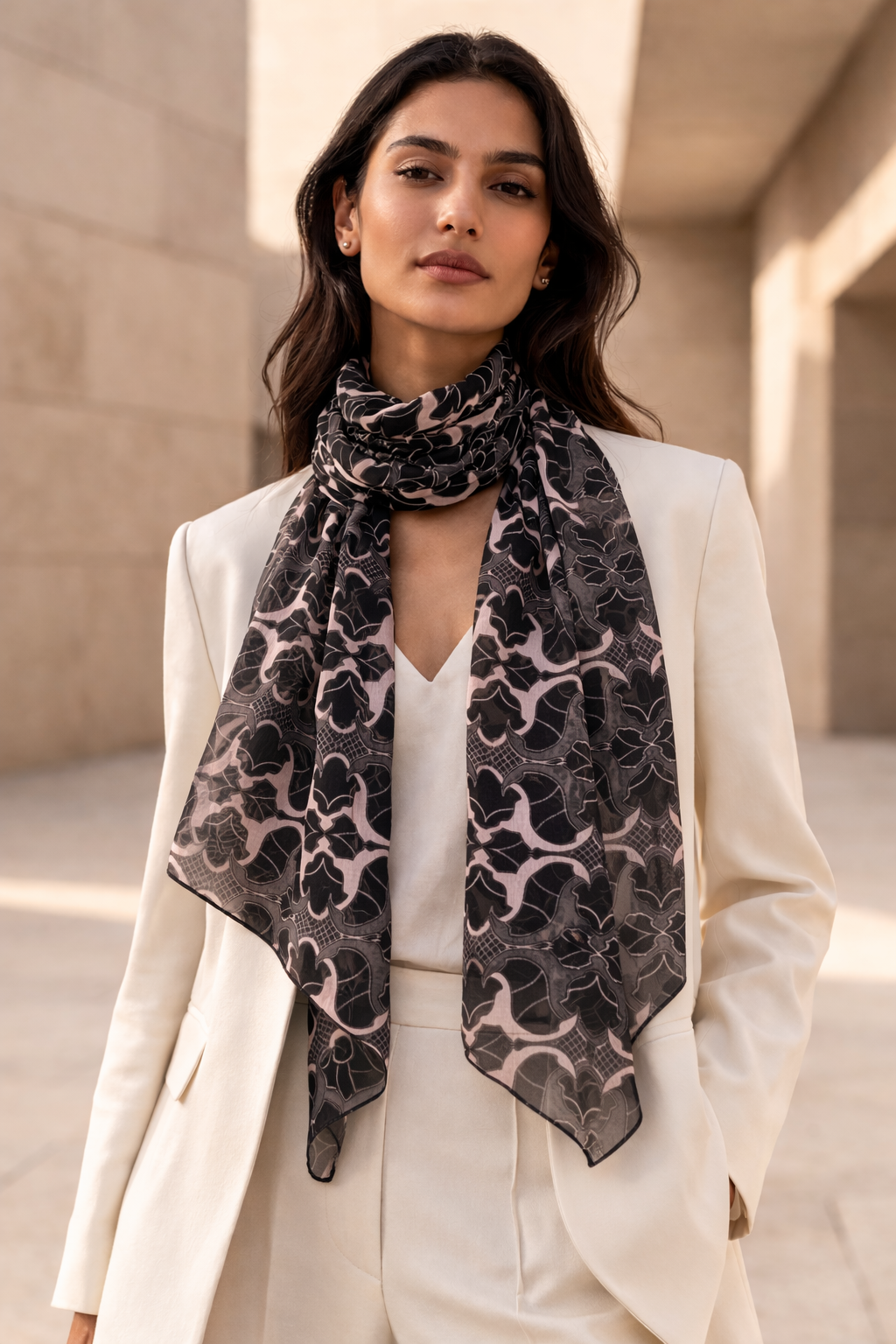 Graphite Roma | Silk Chiffon