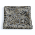 Steel Blue Paisley | Silk Chiffon