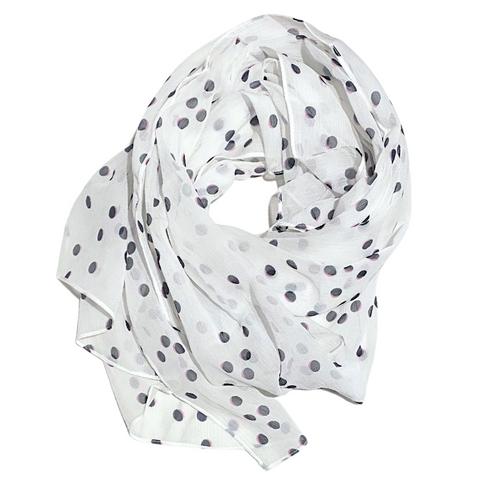 Polka Dots Pink | Silk Chiffon