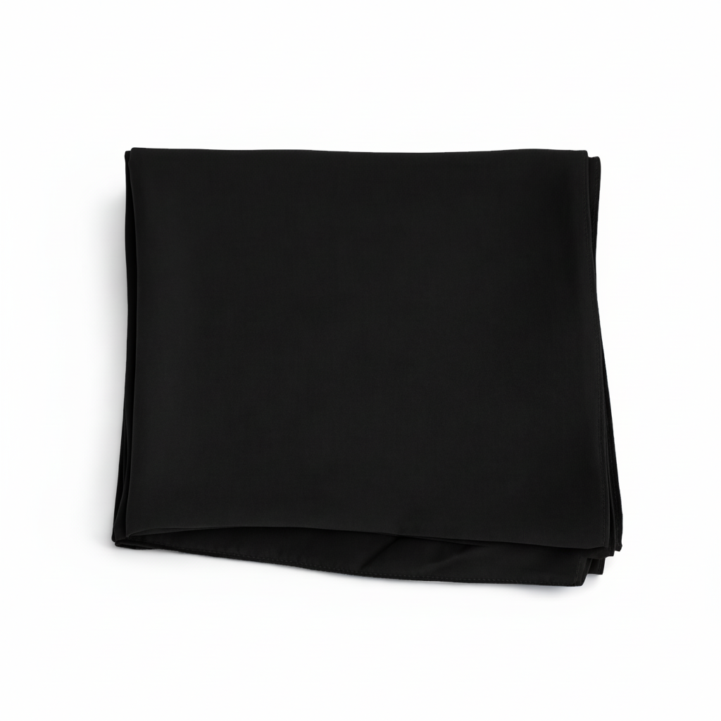 Black | Silk Georgette