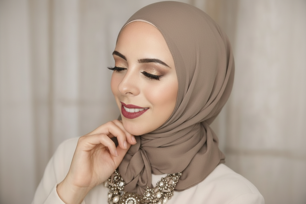 Warm Taupe | Silk Georgette