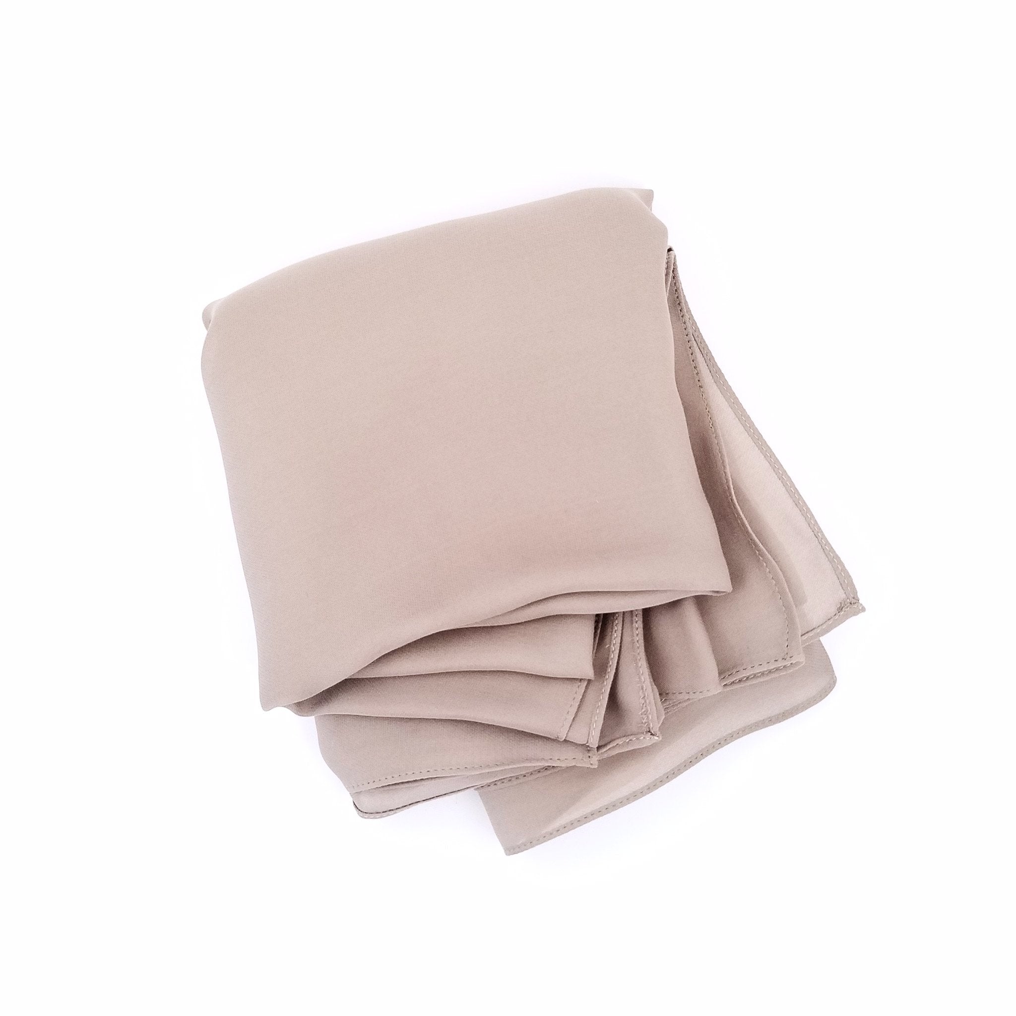 Warm Taupe | Silk Georgette