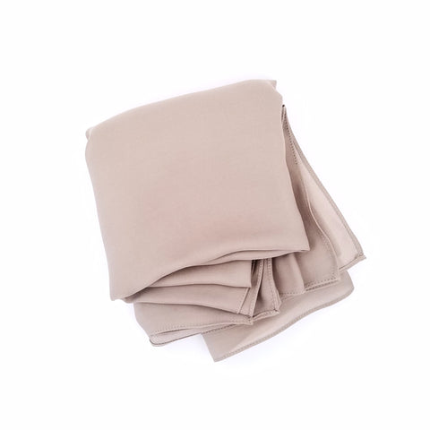 Warm Taupe | Silk Georgette