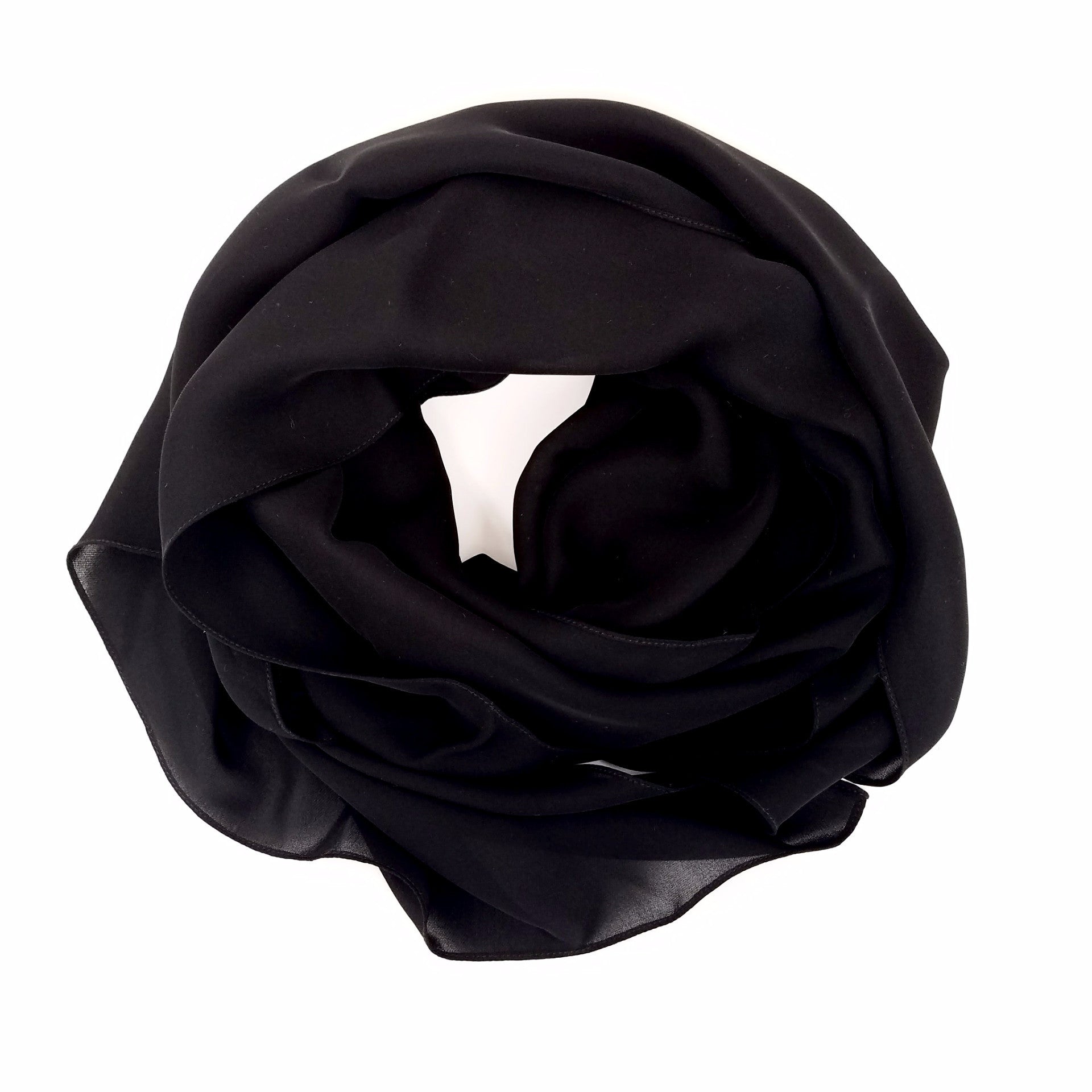 Black | Silk Georgette