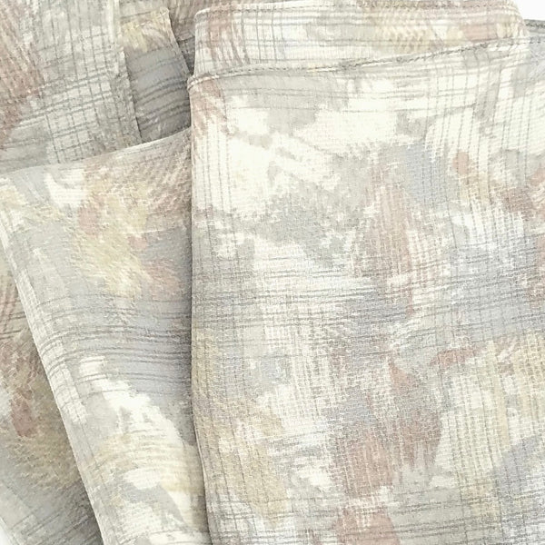 Textured Abstract Grid | Silk Chiffon