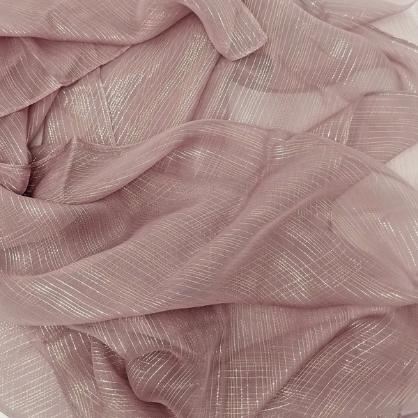 Desert Rose Shimmer | Silk Chiffon
