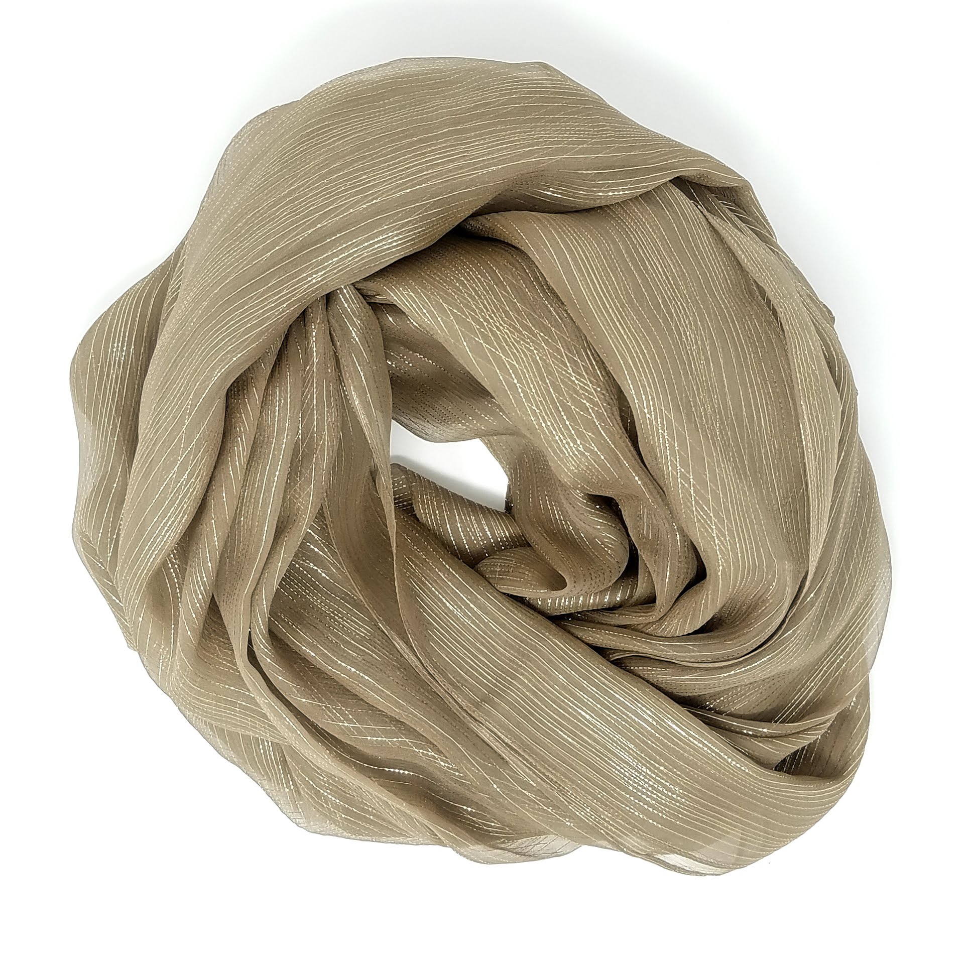 Brown Sugar Shimmer | Silk Chiffon