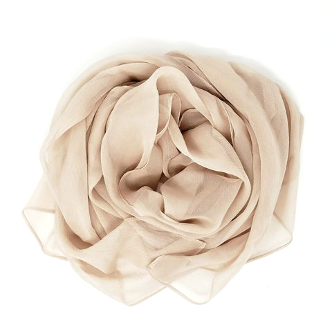 Champagne | Silk Crinkle Chiffon