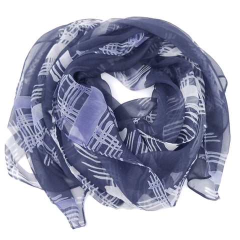 Zigzag Crosshatch  | Silk Chiffon