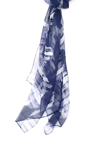 Zigzag Crosshatch  | Silk Chiffon