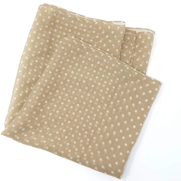 Polka Dots Nude | Silk Chiffon