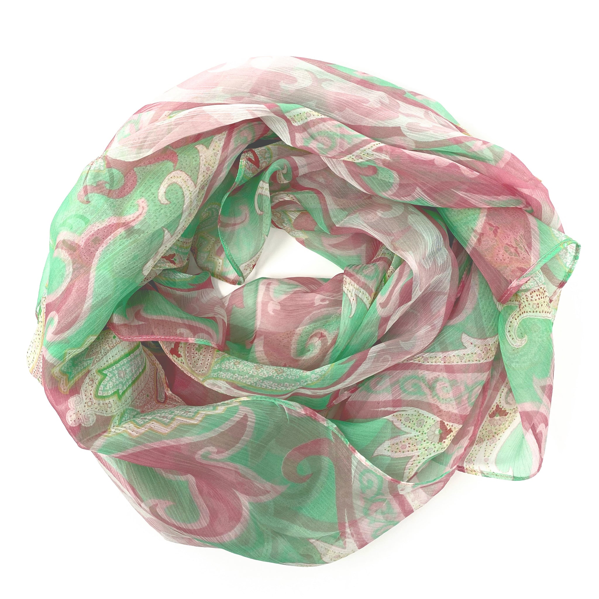 Jade Paisley | Silk Chiffon