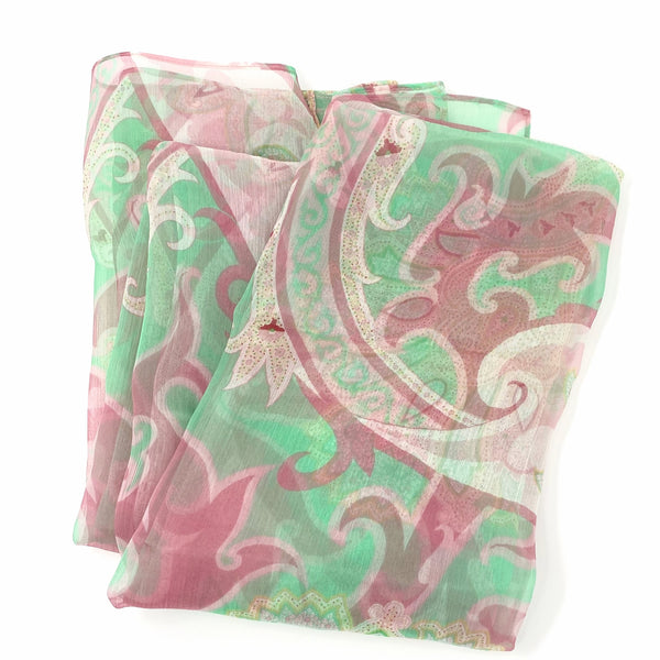 Jade Paisley | Silk Chiffon