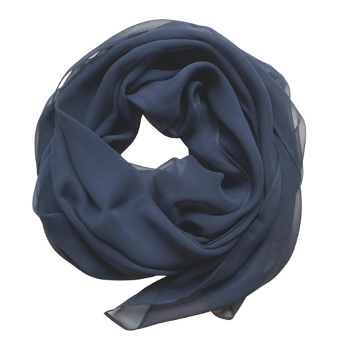 Navy | Silk Chiffon