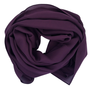 Aubergine | Silk Georgette