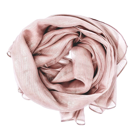 Desert Rose Shimmer | Silk Chiffon