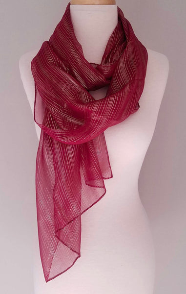 Raspberry Shimmer | Silk Chiffon