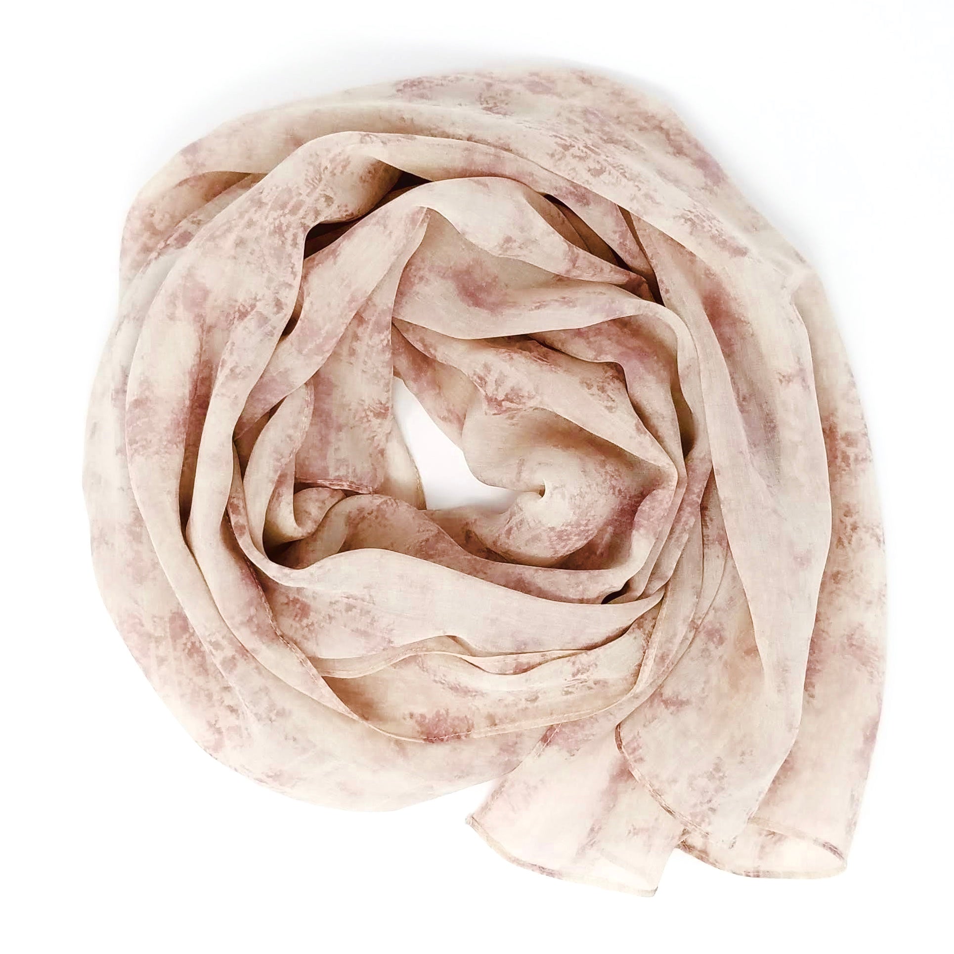 Misty Peach | Silk Chiffon