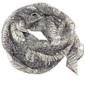 Taupe and Gray Caiman | Silk Chiffon